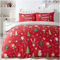 Elf & Santa Duvet Cover Set DOUBLE