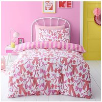 Bow Stripes Duvet Cover Set DOUBLE