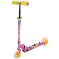 Folding Inline Scooter Pink Yellow