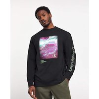 Calvin Klein Black Graphic T-Shirt at Jacamo Calvin Klein Black Graphic T-Shirt.