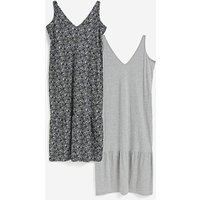 Value 2 Pack Maxi Nightie Lace Print 8 10