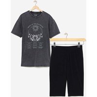 Band Tee Cycling Short Lounge Set 8 10
