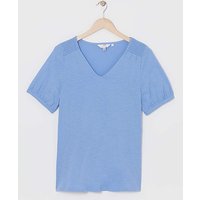 Shirred Shoulder T Shirt