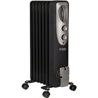 Russell Hobbs 1.5kW Oil Filled Radiator Black - Russell Hobbs