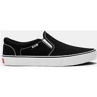 Asher Slip On Trainers Black White