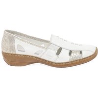 Denise Standard Fit Slip On Shoes White White Print