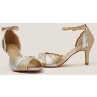 Meg Metallic Two Tone Heels