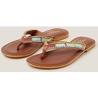 Leather Flip Flop Sandals