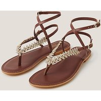 Bria Crossover Leather Sandals