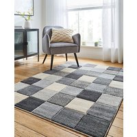 Sara Carved Chequerboard Rug