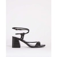 Ankle Strappy Block Heel Sandals Ex Wide