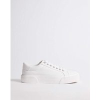 Canvas Trainer Chunky Ribbed Sole Wide