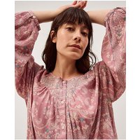 Mandy Paisley Print Blouse Rose Pink