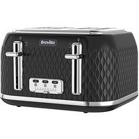 Breville Curve 4 Slice Black Toaster Black - Breville