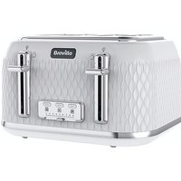 Breville VTT911 Curve 4 Slice Toaster White - Breville