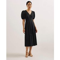 Ledra Puff Sleeve Midi Dress