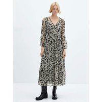 Floral Print Midi Dress Multi