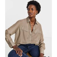 Voile Utility Detail Shirt