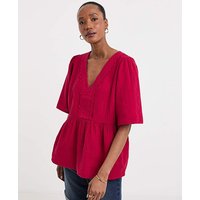 Trim Detail Smock Top