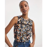 Trim Vest Top Floral JD Williams
