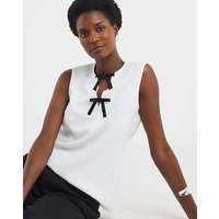 Embellished Bow Detail Vest