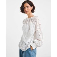 Broderie Puff Sleeve Top