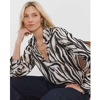 Printed Classic Satin Shirt Print