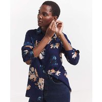 Dipped Back Viscose Shirt Floral