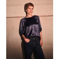 Satin Puff Sleeve Top