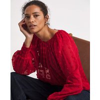 Dobby Long Sleeve Blouse