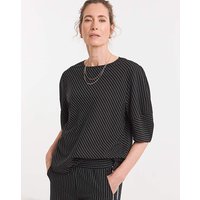 Striped Structured Sleeve Top Stripe