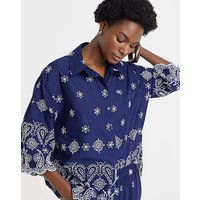 Embroidered Border Shirt