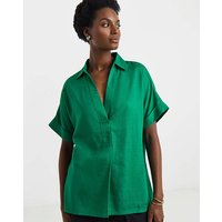 Linen Mix Collared Tunic