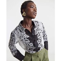 Placement Print Shirt Floral Print