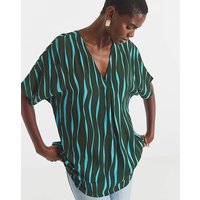 Crinkle Tunic Stripe JD Williams