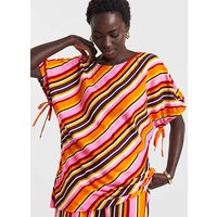 Linen Mix Boxy Top