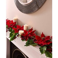 Christmas Poinsettia Garland