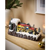 Christmas Moving Train Scene