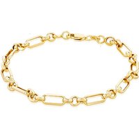 9ct Yellow Gold Figaro Belcher Bracelet 1 2
