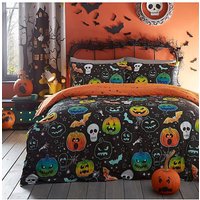 Scary Pumpkins Duvet Cover Set SINGLE