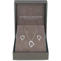 Simply Silver Heart Pendant Set at Simply Be Catalogue Store Simply Silver Heart Pendant Set.