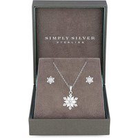 Simply Silver Snowflake Set at Simply Be Catalogue Store Simply Silver Snowflake Set.