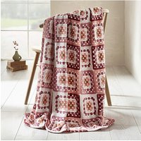 Crochet Print Throw