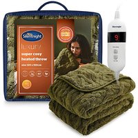 Silentight Heated Throw Forest Green