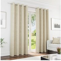 Knightsbridge Out Eyelet Curtains Cream x 183cm