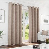 Knightsbridge Out Eyelet Curtains Sand x 183cm