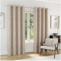 Sherwood Leaf Jacquard Lined Curtains x 183cm