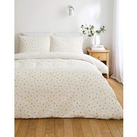Daisy Floral Textured Duvet Cover Set KING