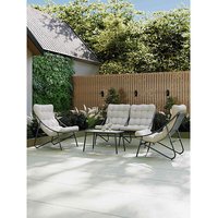 Charles Bentley Porto 4 Seater Lounge Set in Cream