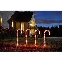 Large CandyCane Stakes Set 8 Red White